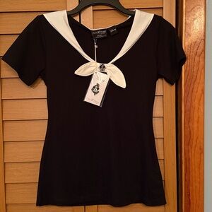 Stitch Shoppe Loungefly Disney Mickey Steamboat Willie Sailor Collar Shirt Pin